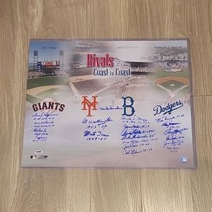 Autograph Dodgers & Giants- Multi Signed PSA/DNA with authenticated lett…